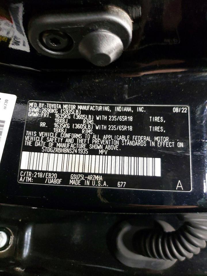 2022 TOYOTA HIGHLANDER