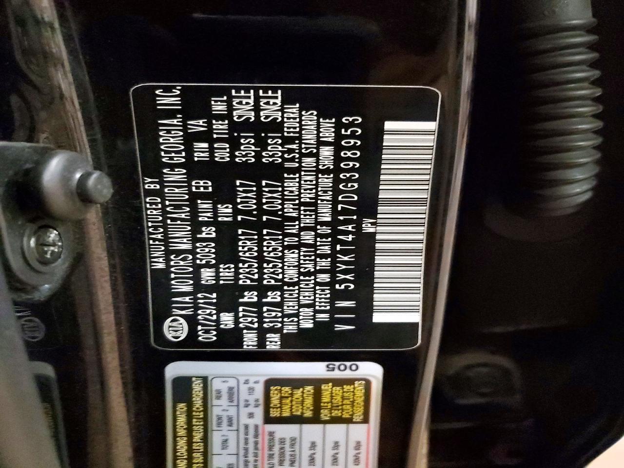 2013 KIA SORENTO