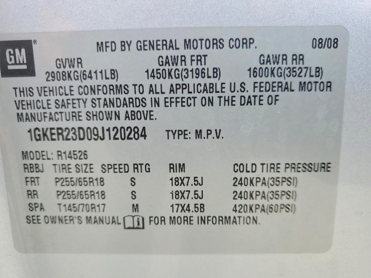 2009 GMC ACADIA