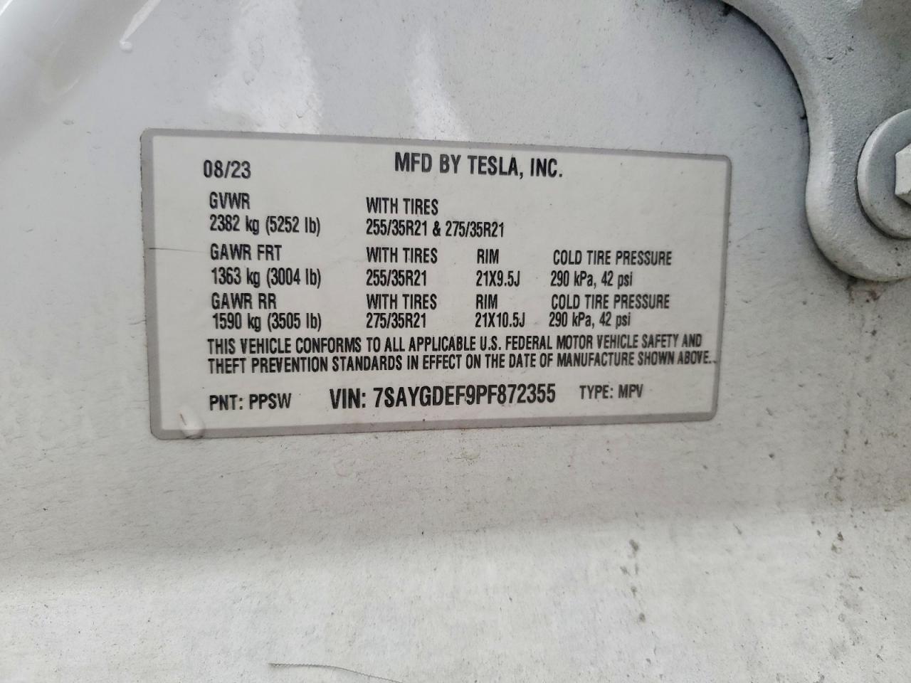 2023 TESLA MODEL Y