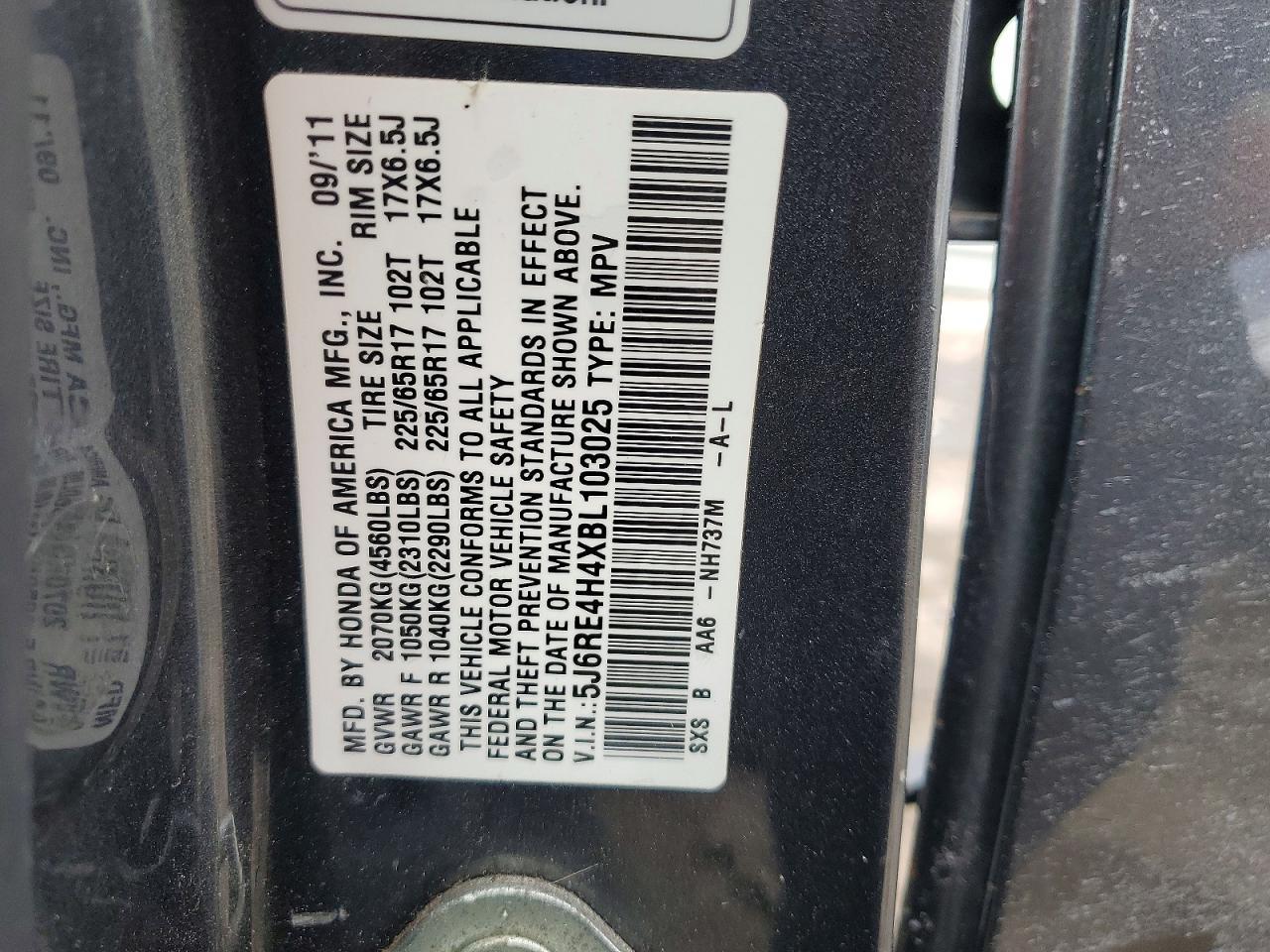 2011 HONDA CR-V