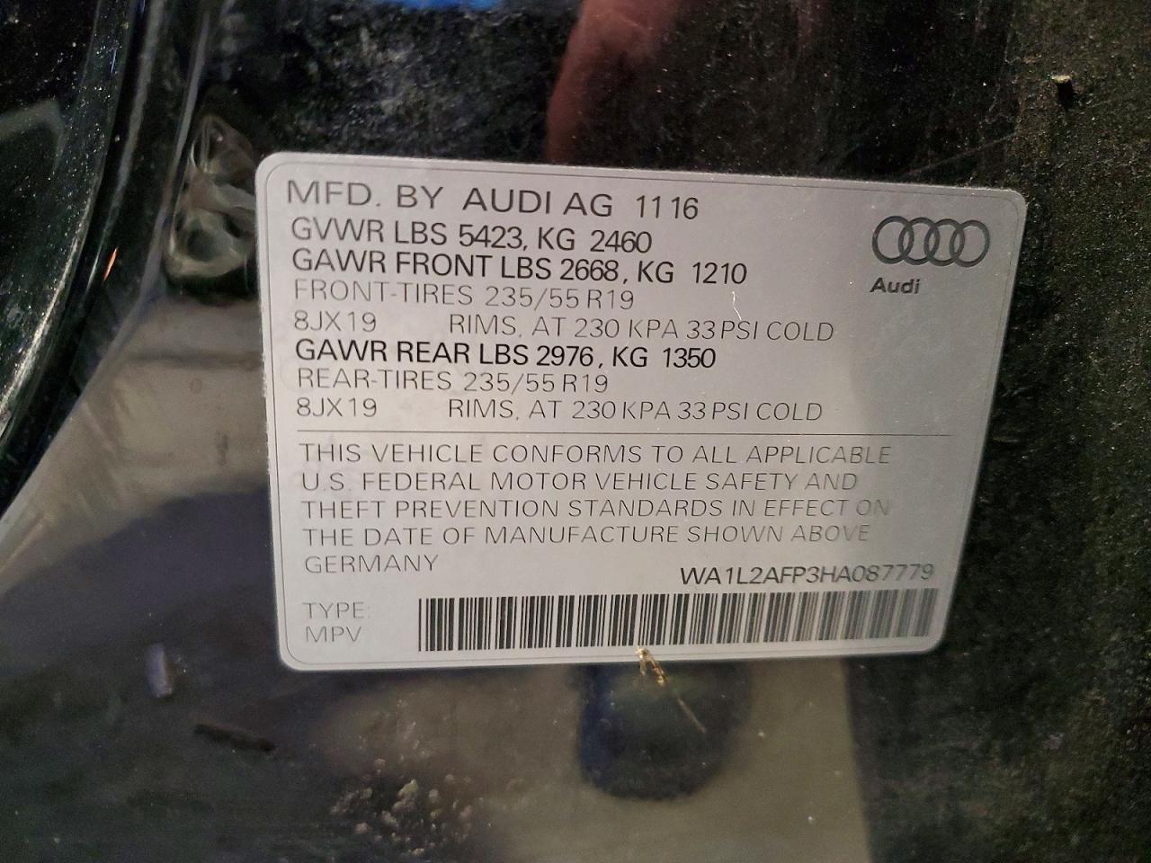 2017 AUDI Q5