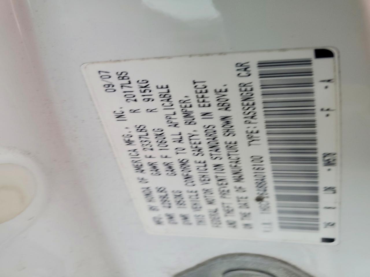 2008 HONDA ACCORD