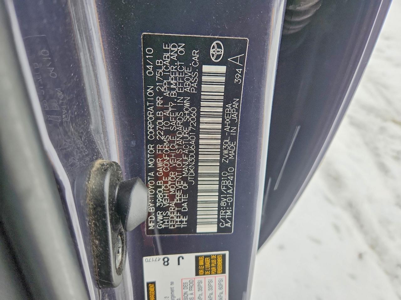 2010 TOYOTA PRIUS