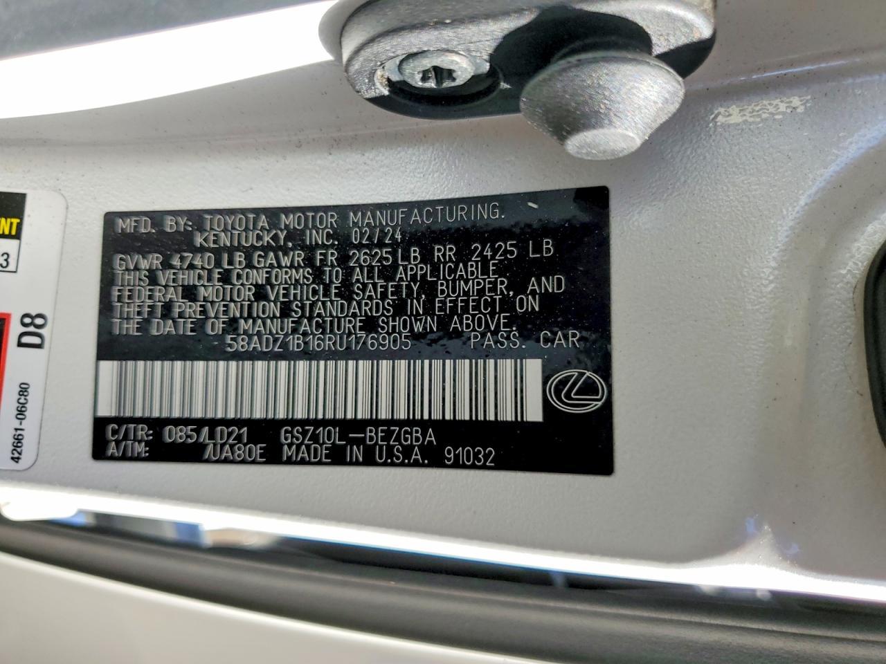 2024 LEXUS ES 350