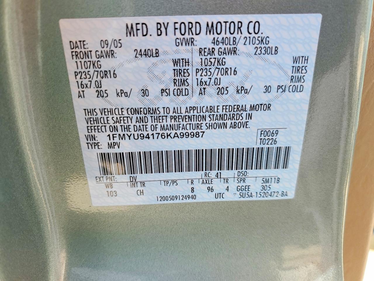 2006 FORD ESCAPE