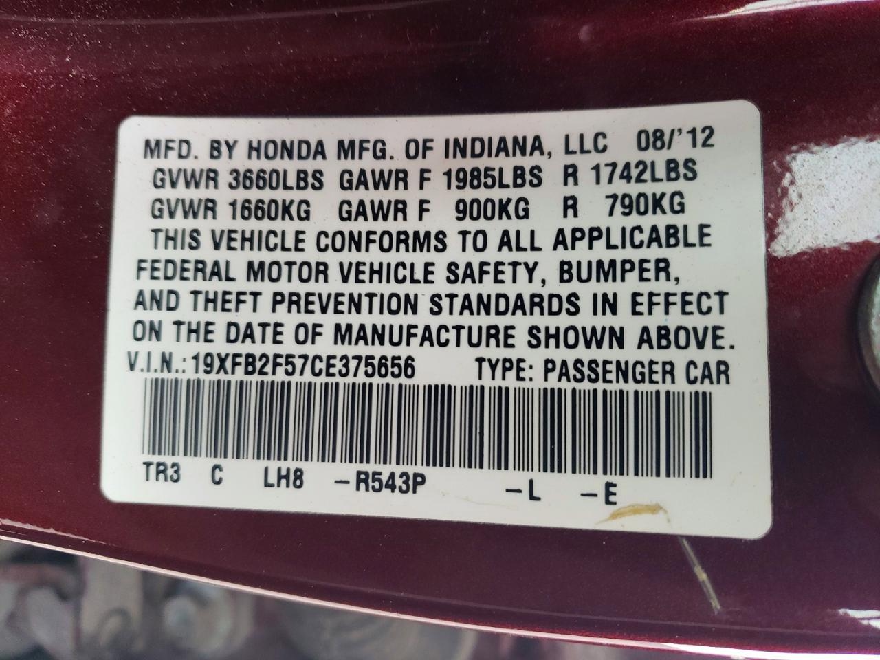 2012 HONDA CIVIC