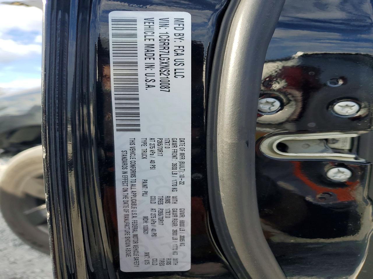 2022 RAM 1500