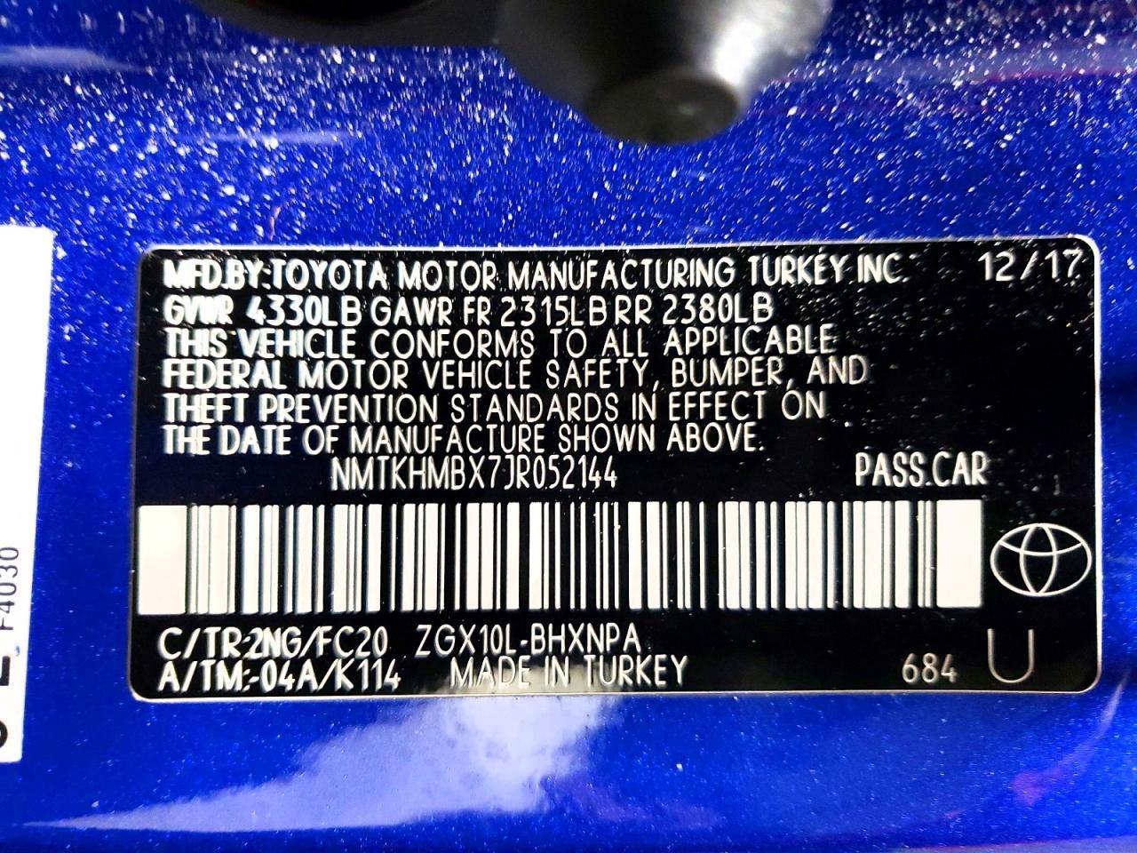 2018 TOYOTA C-HR