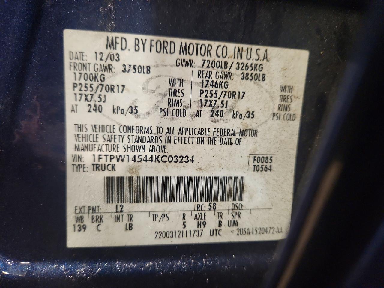 2004 FORD F-150