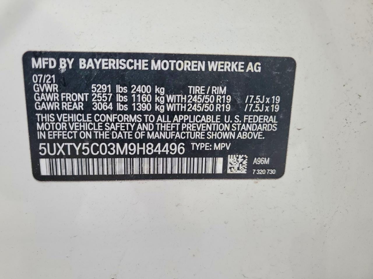 2021 BMW X3