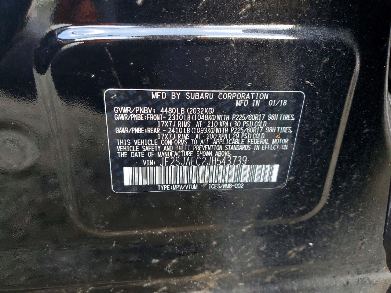 2018 SUBARU FORESTER