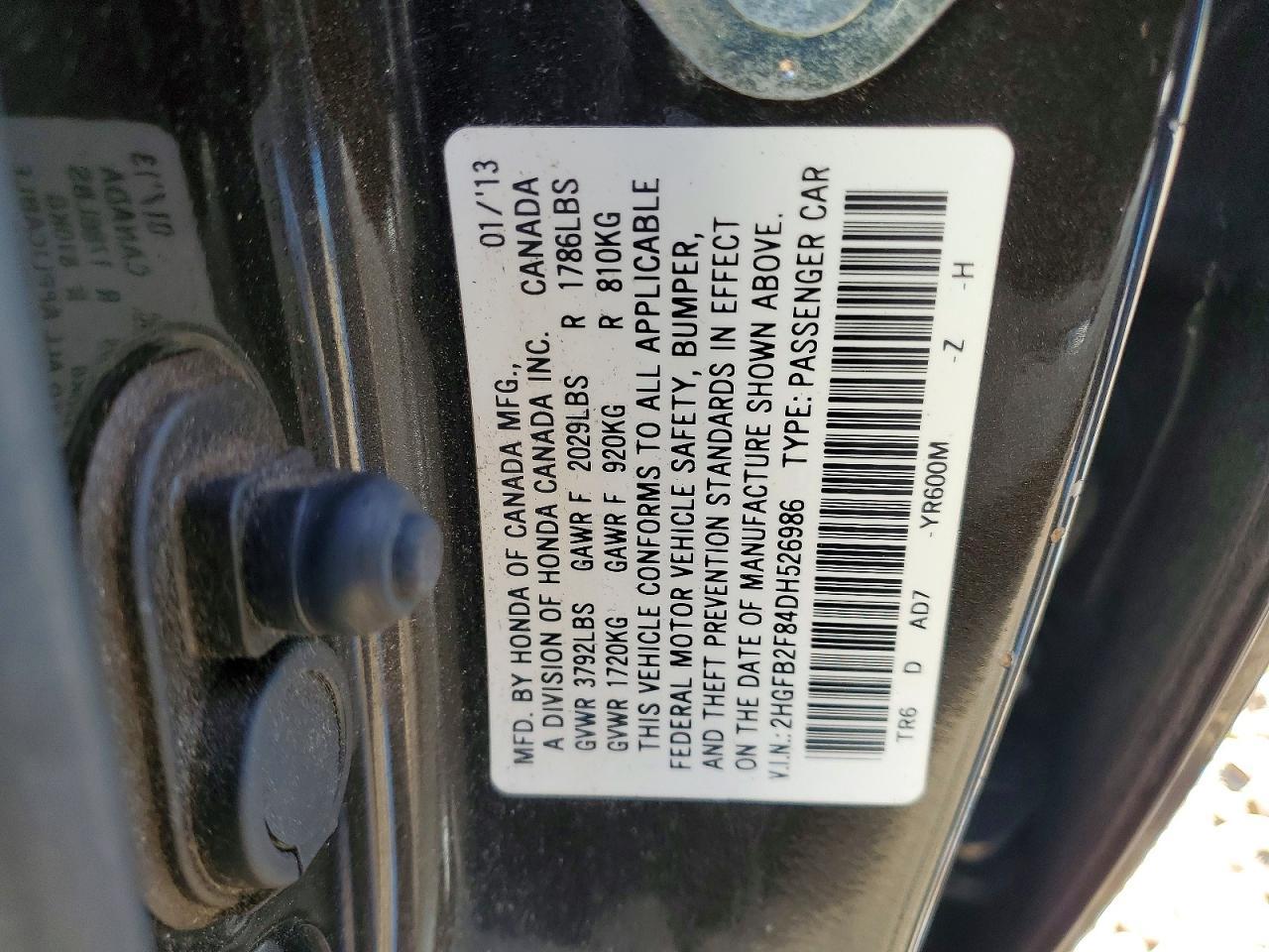 2013 HONDA CIVIC
