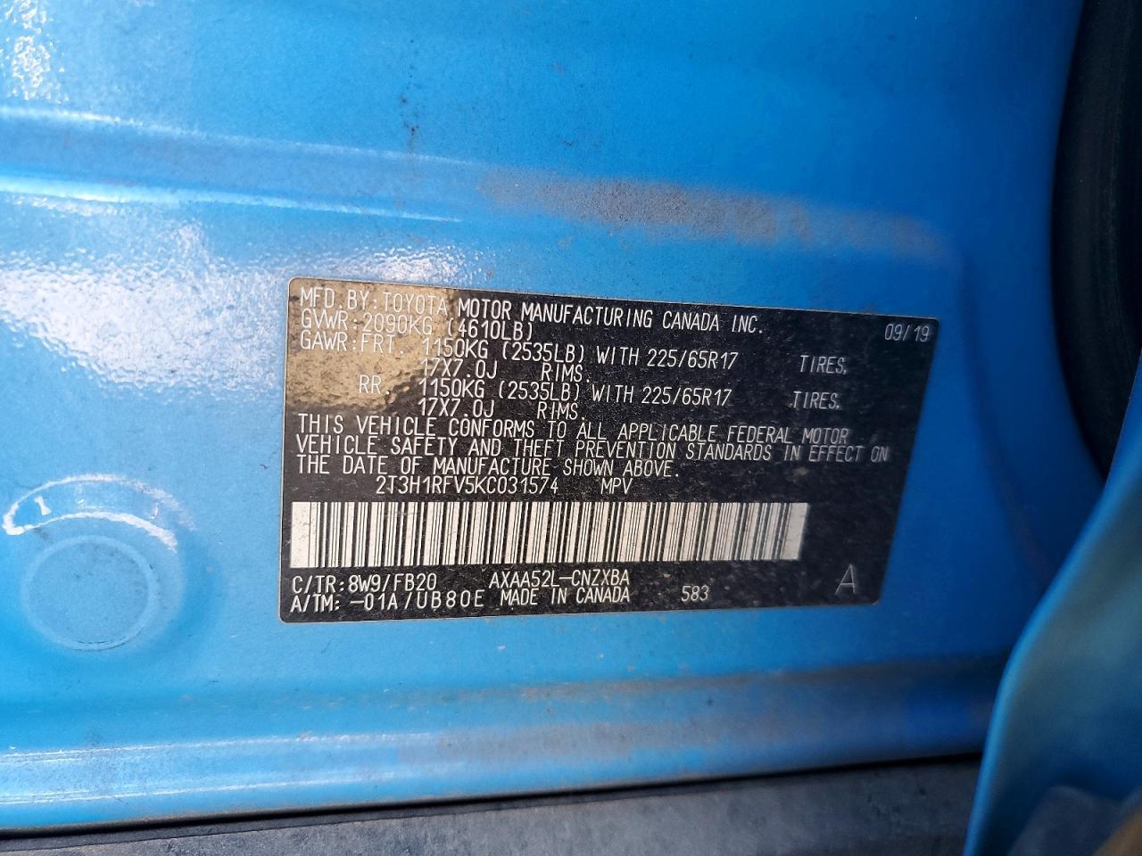 2019 TOYOTA RAV4