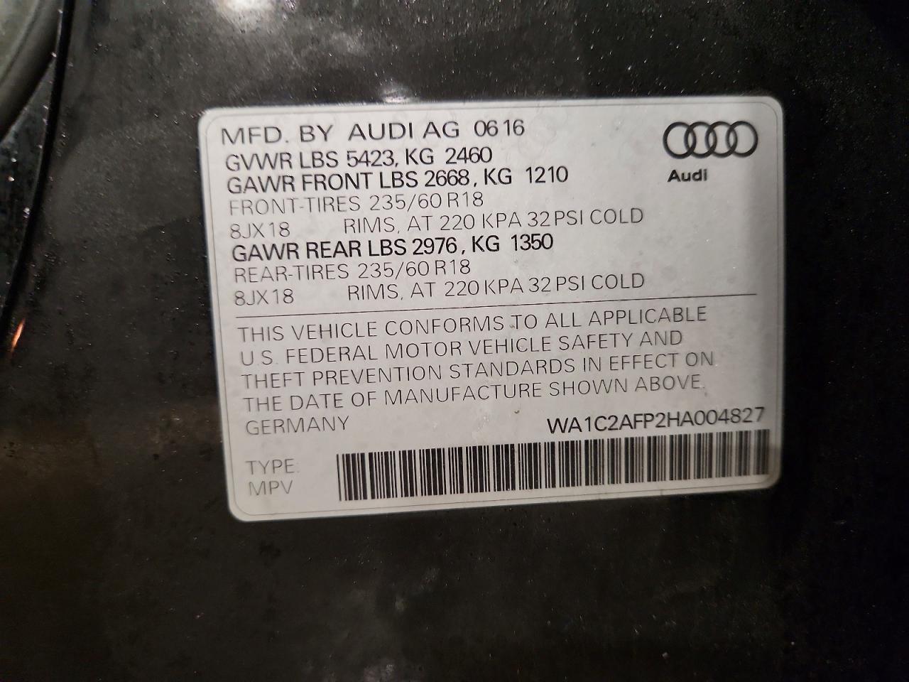 2017 AUDI Q5