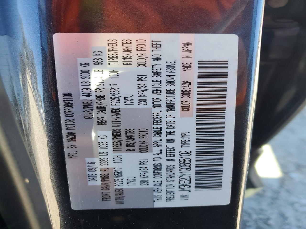 2016 MAZDA CX-5