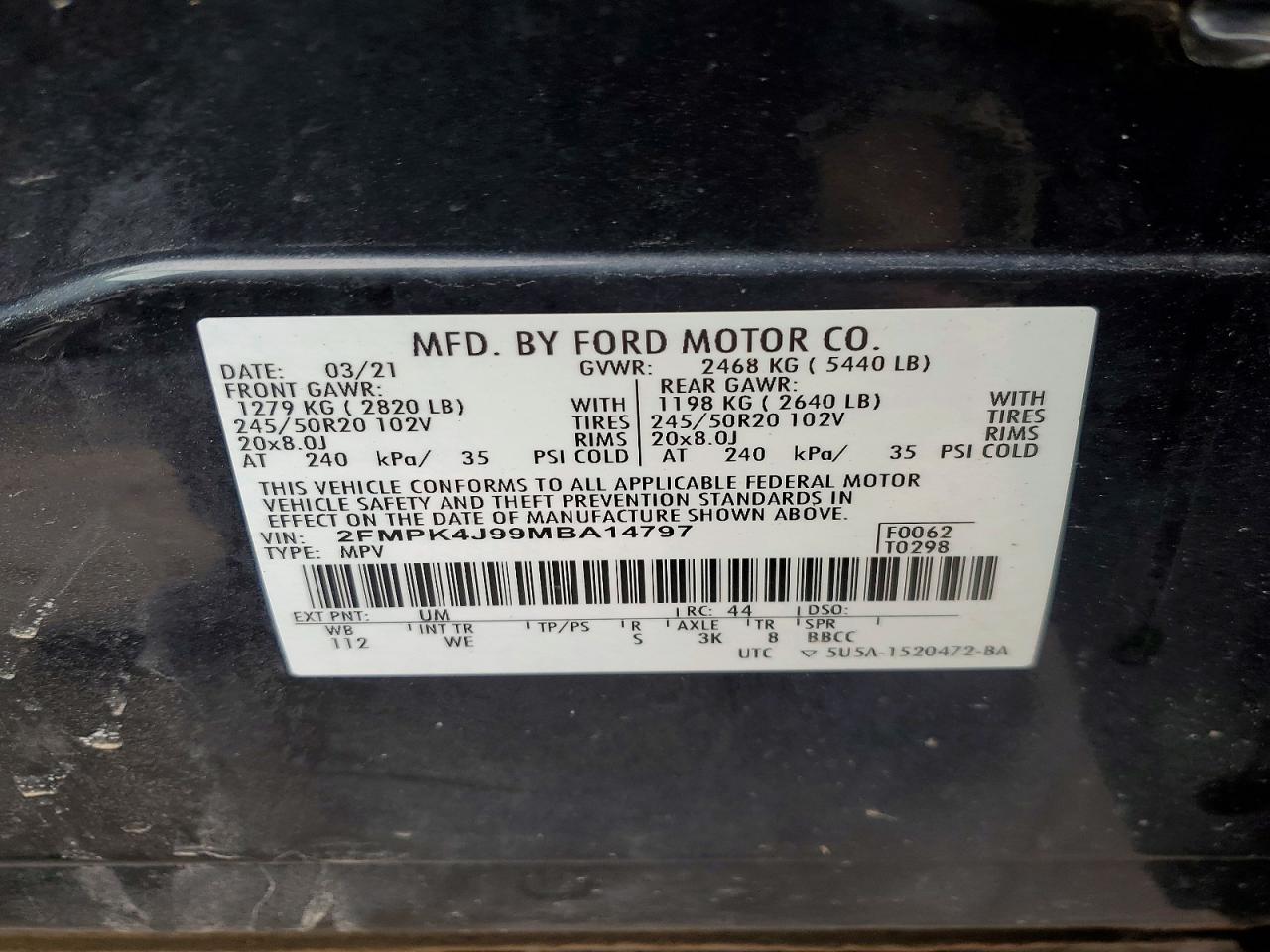 2021 FORD EDGE