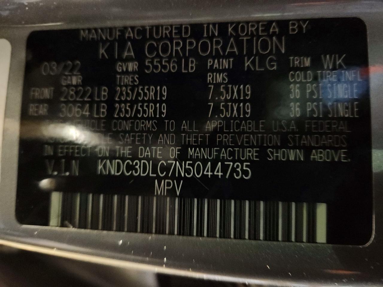 2022 KIA EV6