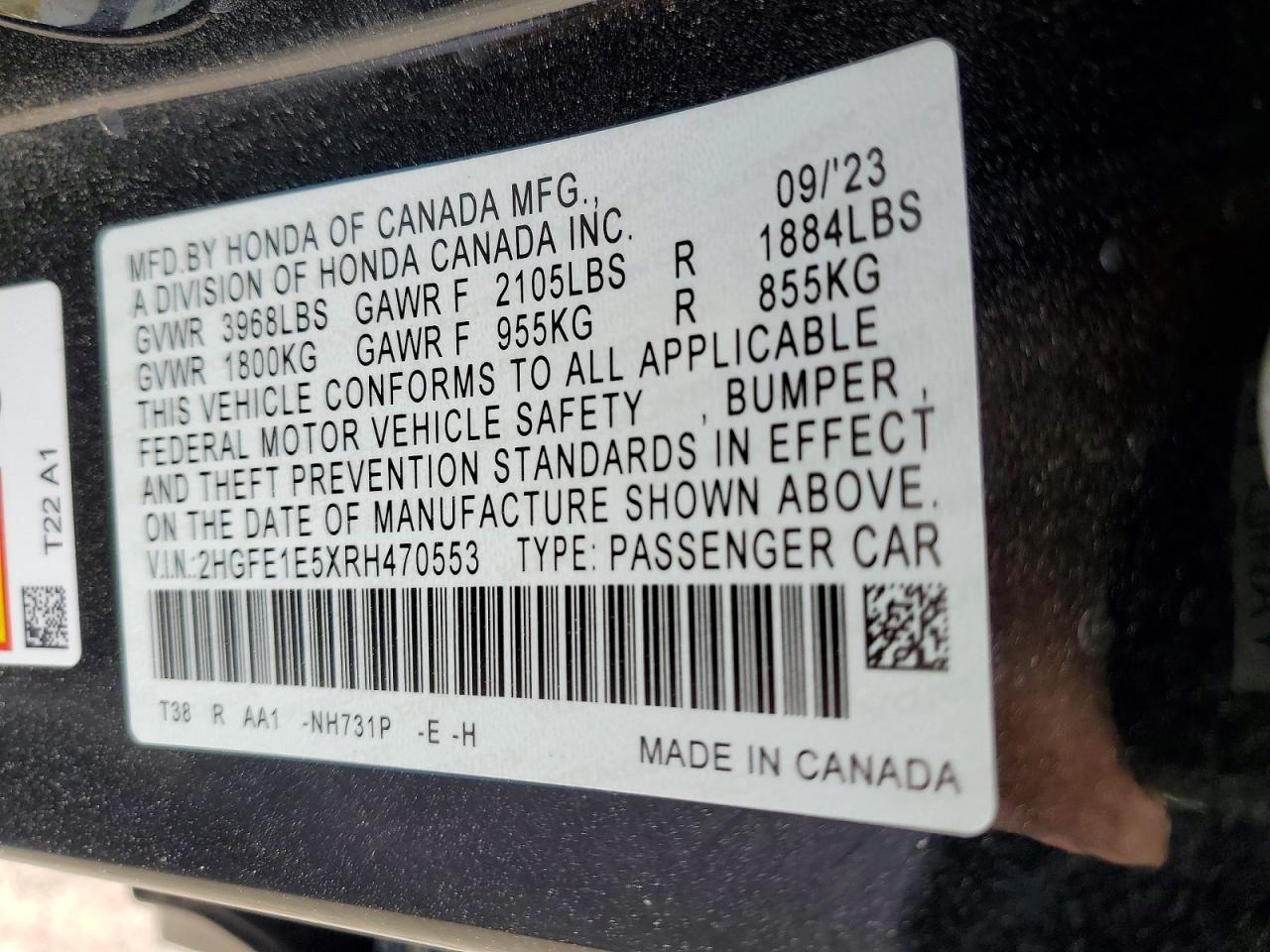 2024 HONDA CIVIC