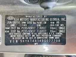 2011 KIA SORENTO