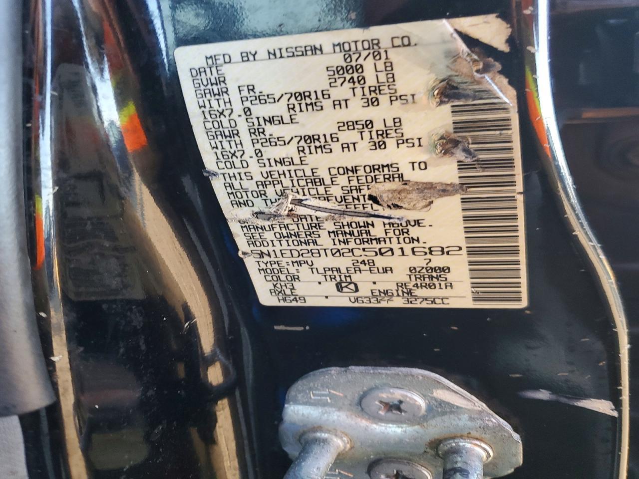 2002 NISSAN Xterra
