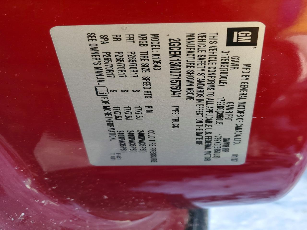 2007 CHEVROLET Silverado