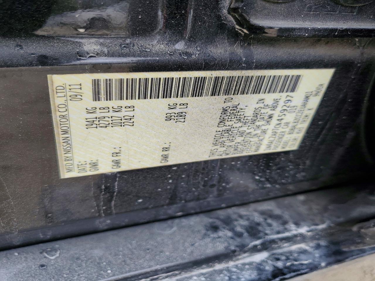 2012 NISSAN ALTIMA