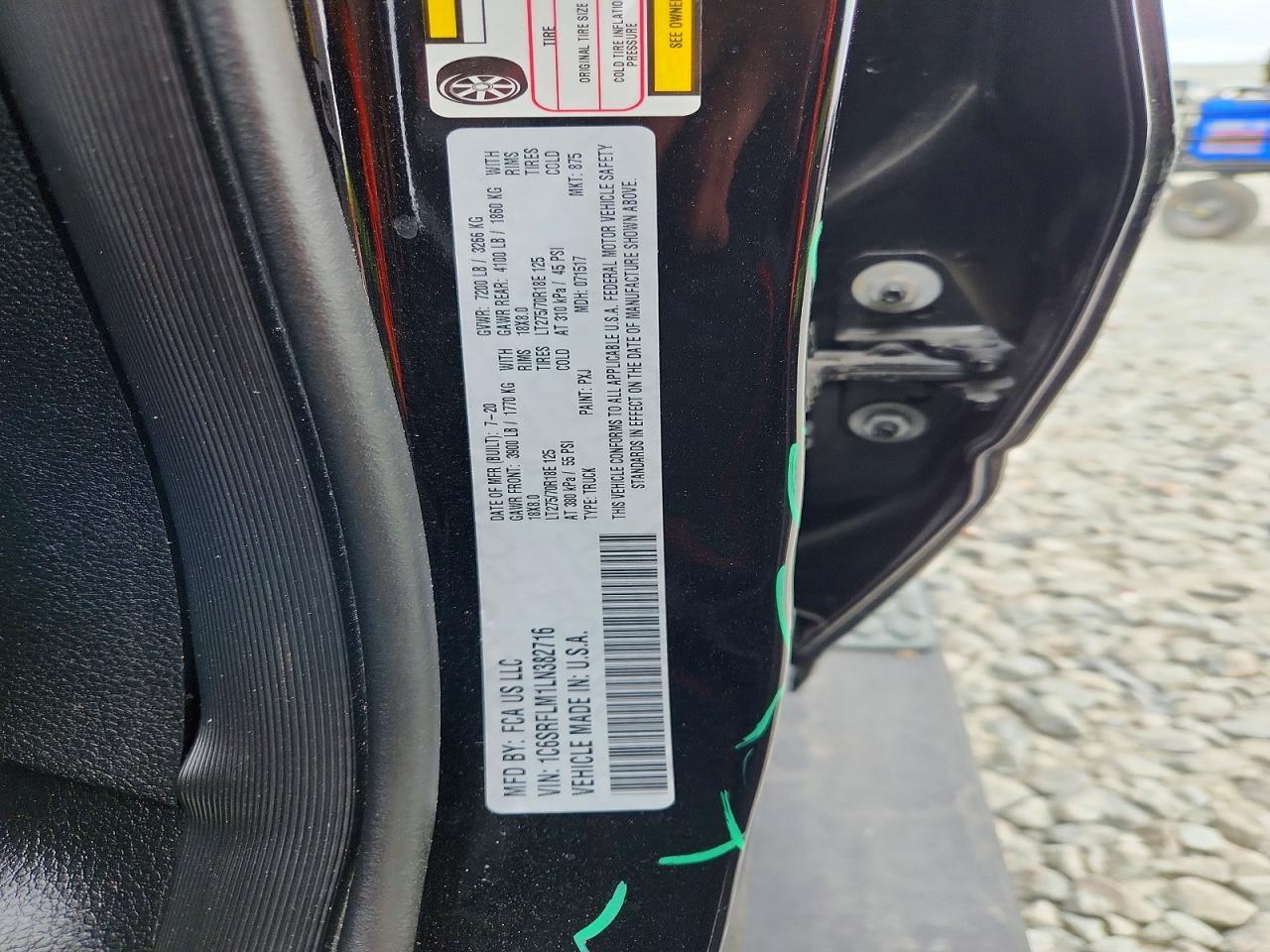 2020 RAM 1500
