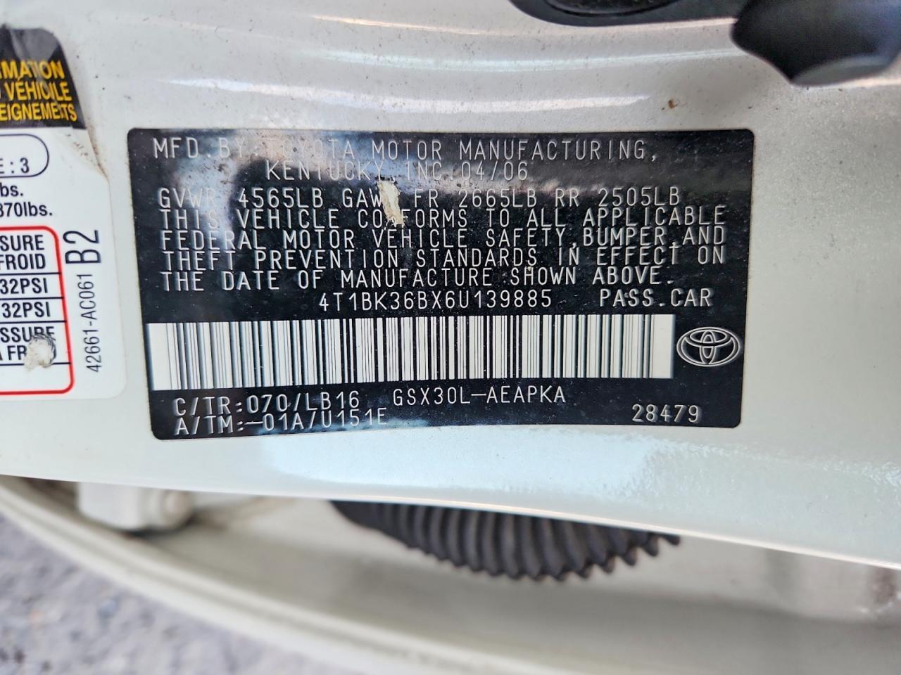 2006 TOYOTA Avalon