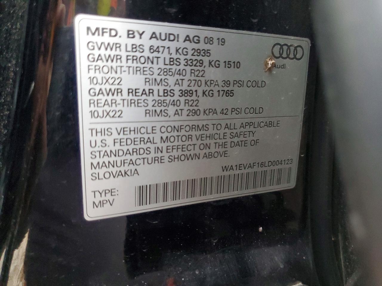 2020 AUDI Q8