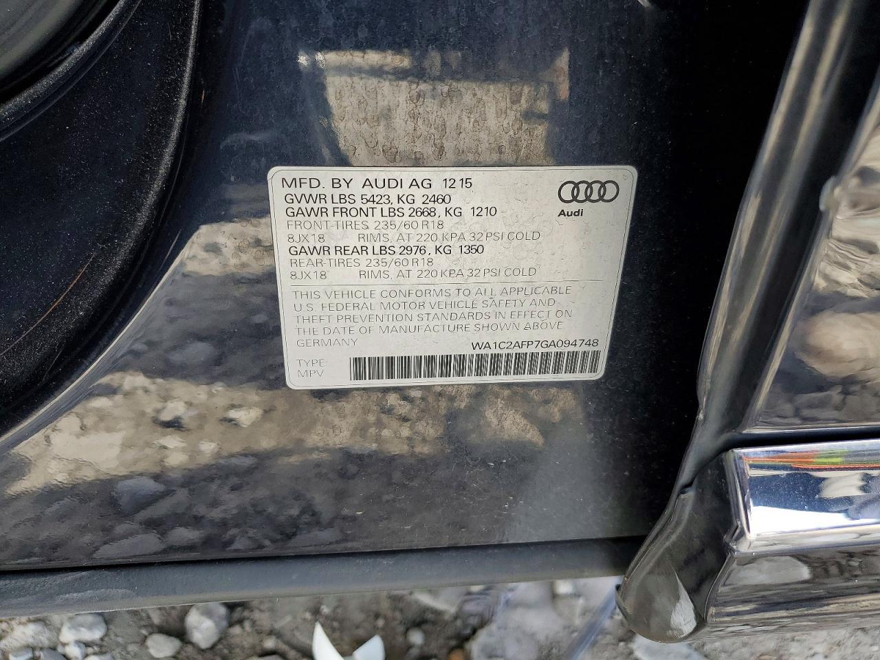 2016 AUDI Q5