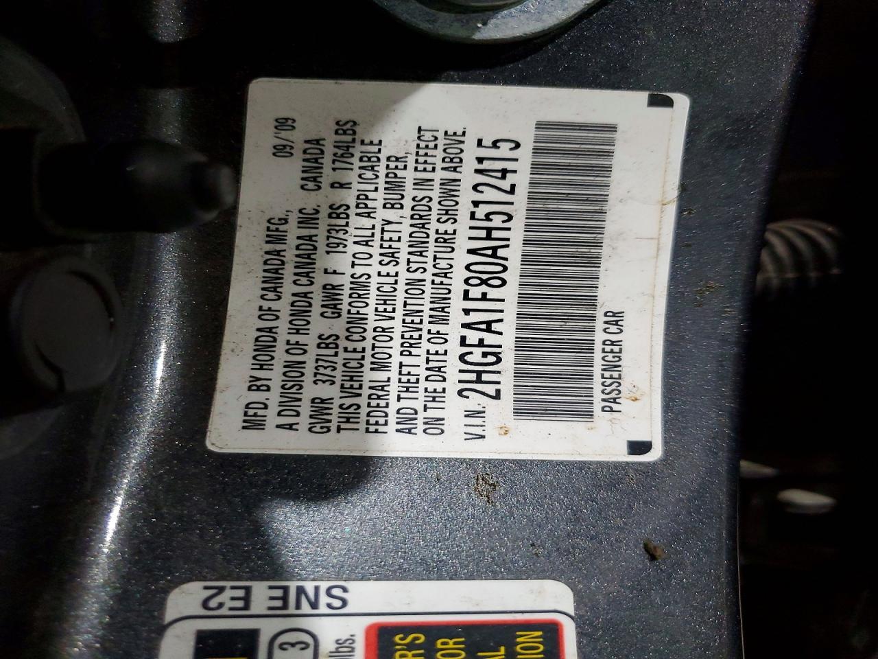 2010 HONDA CIVIC