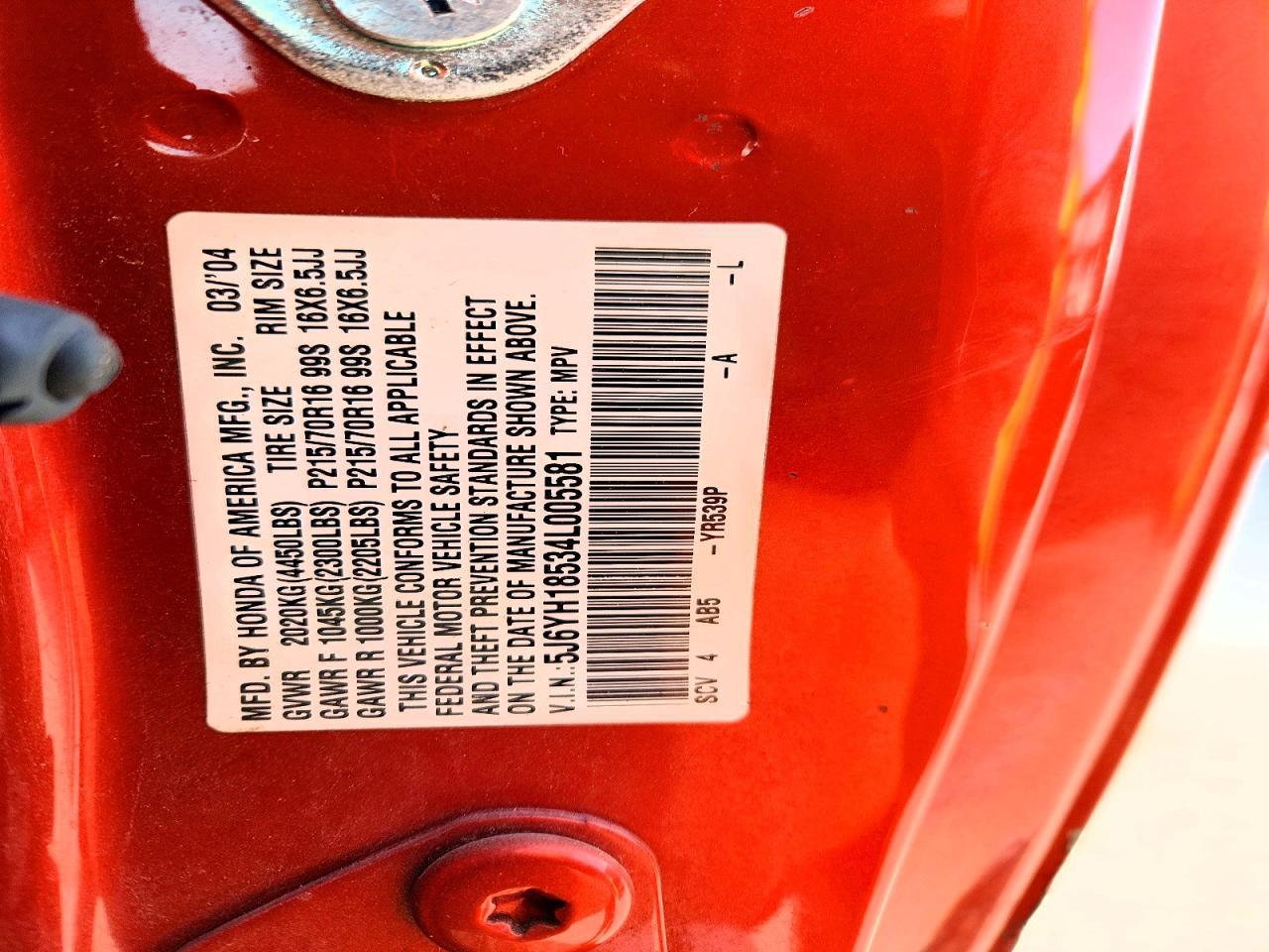2004 HONDA Element