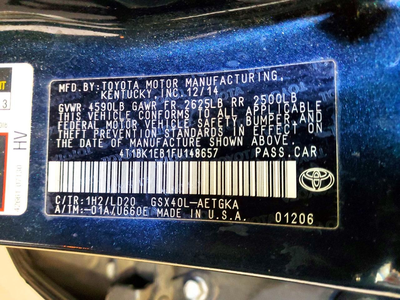 2015 TOYOTA Avalon