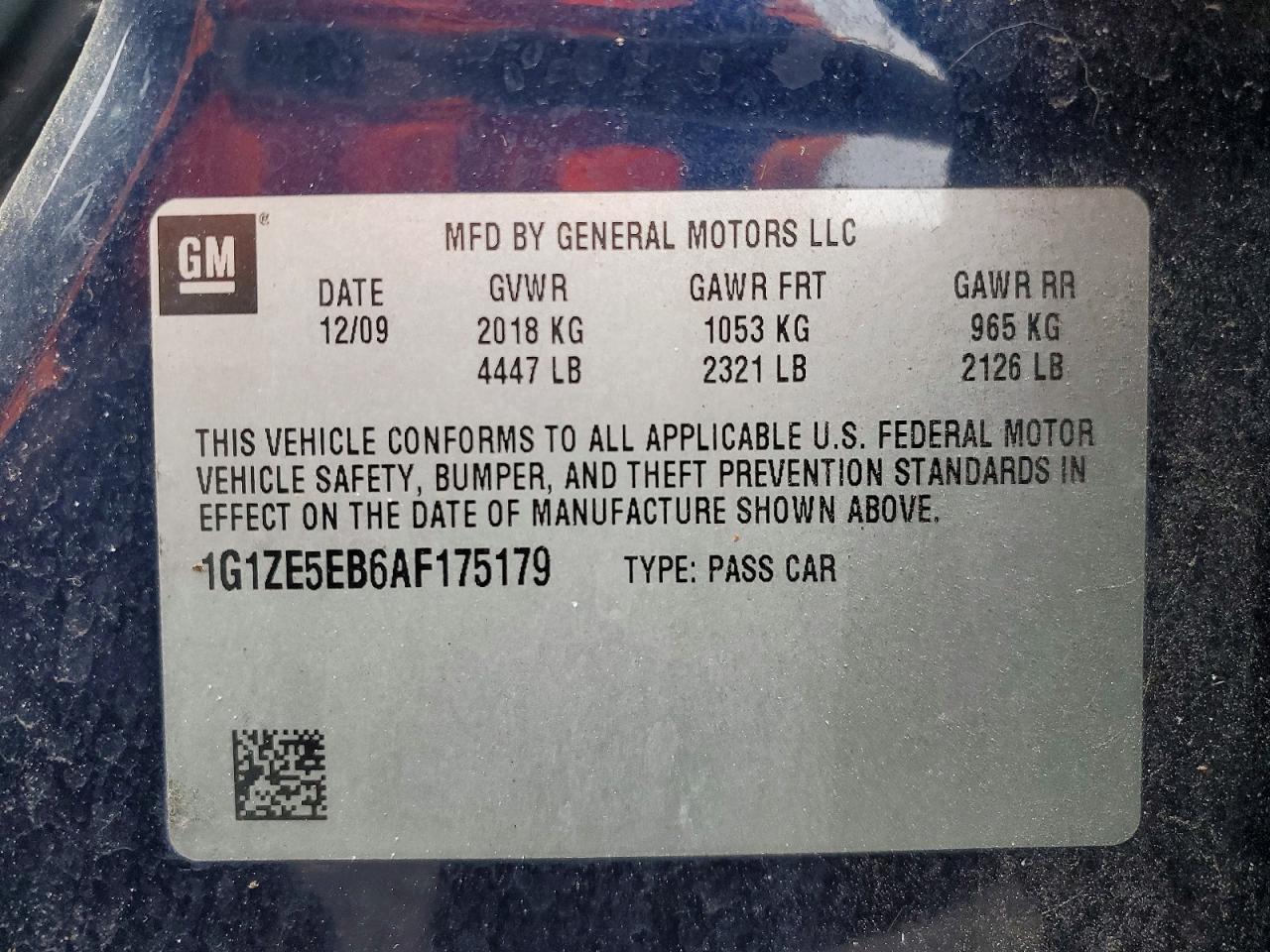 2010 CHEVROLET MALIBU
