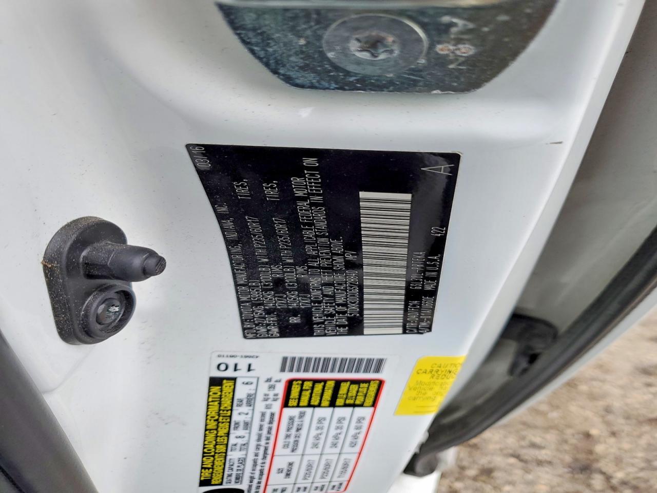 2016 TOYOTA SIENNA