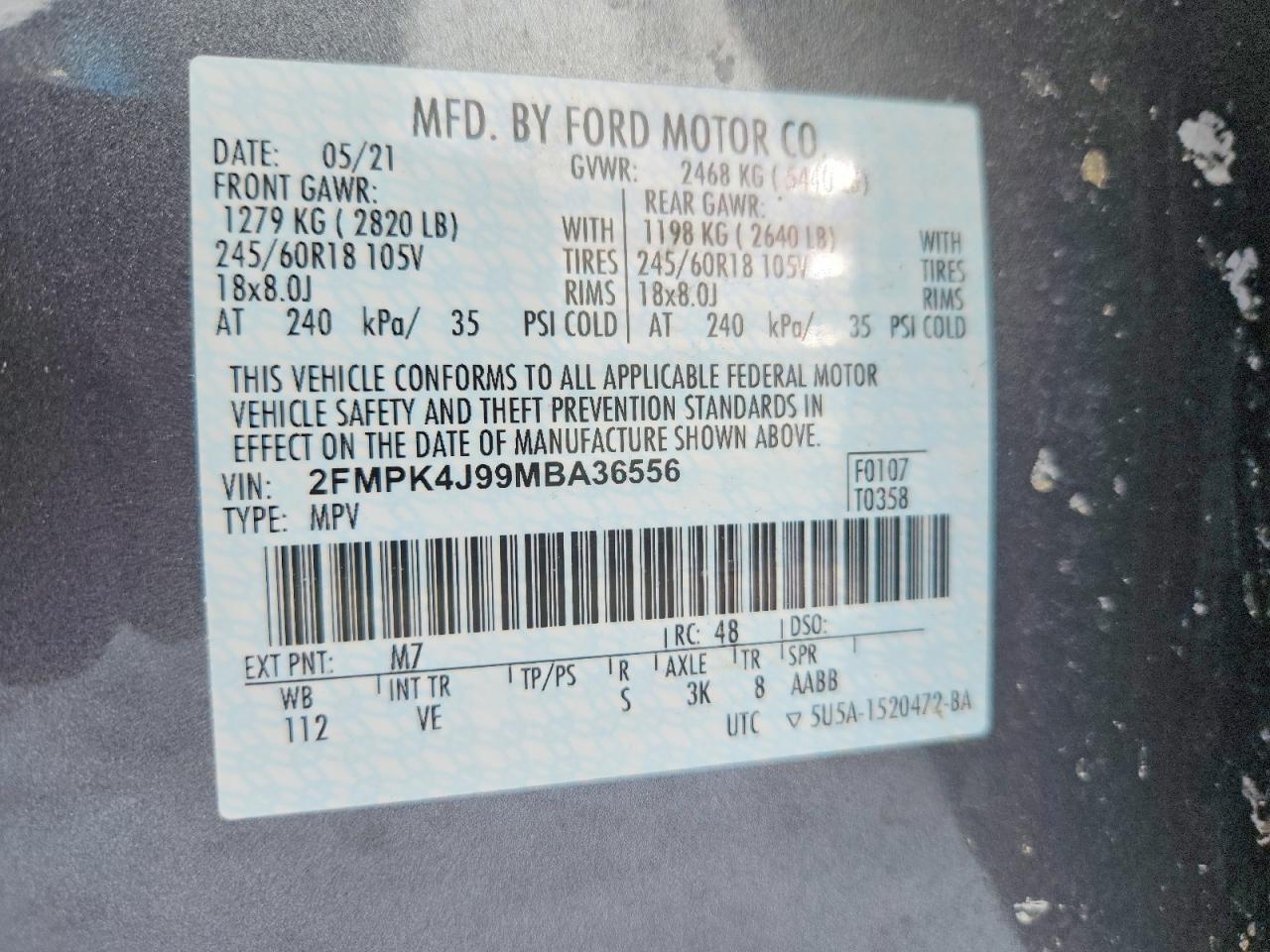 2021 FORD EDGE