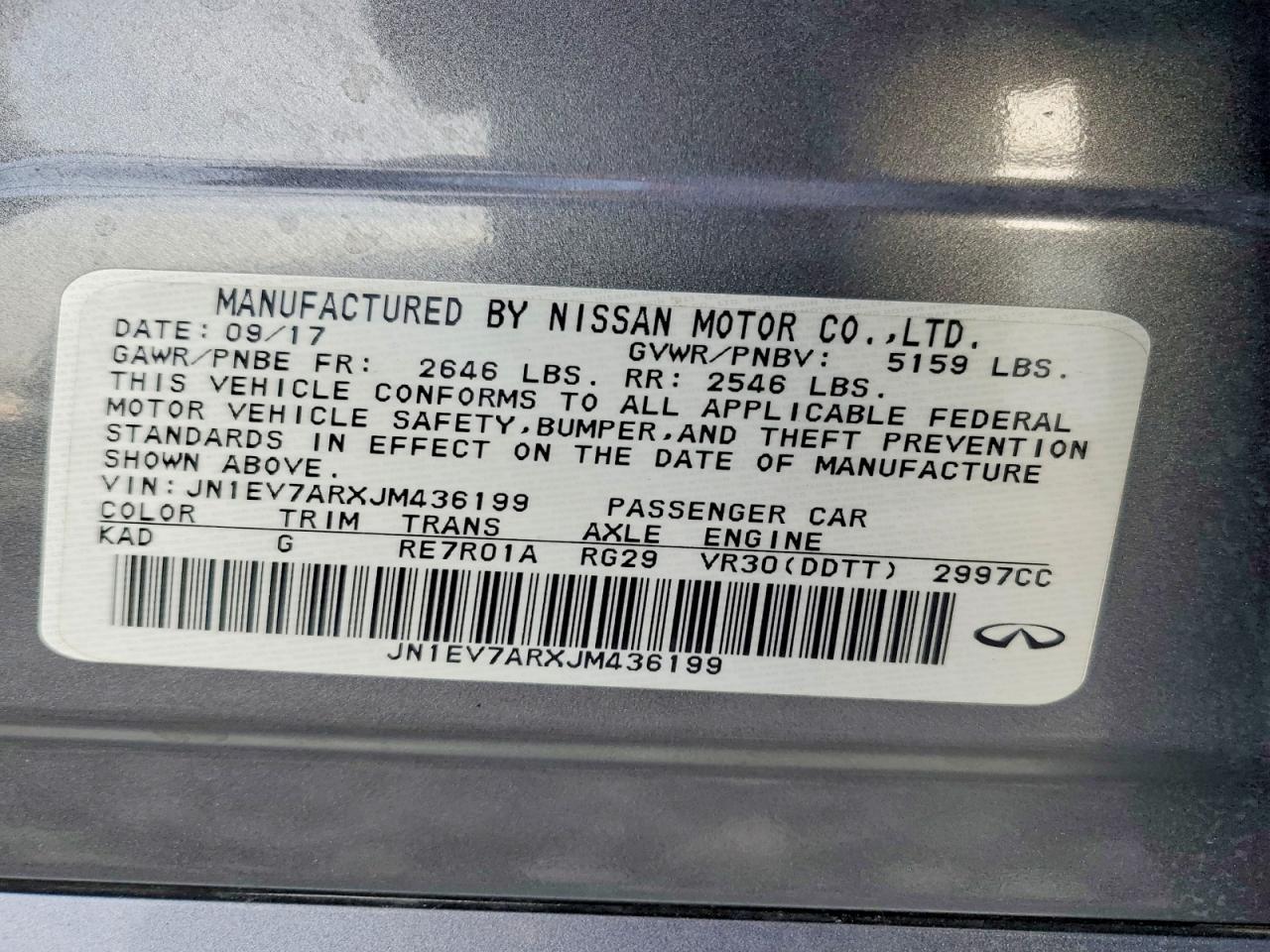 2018 INFINITI Q50