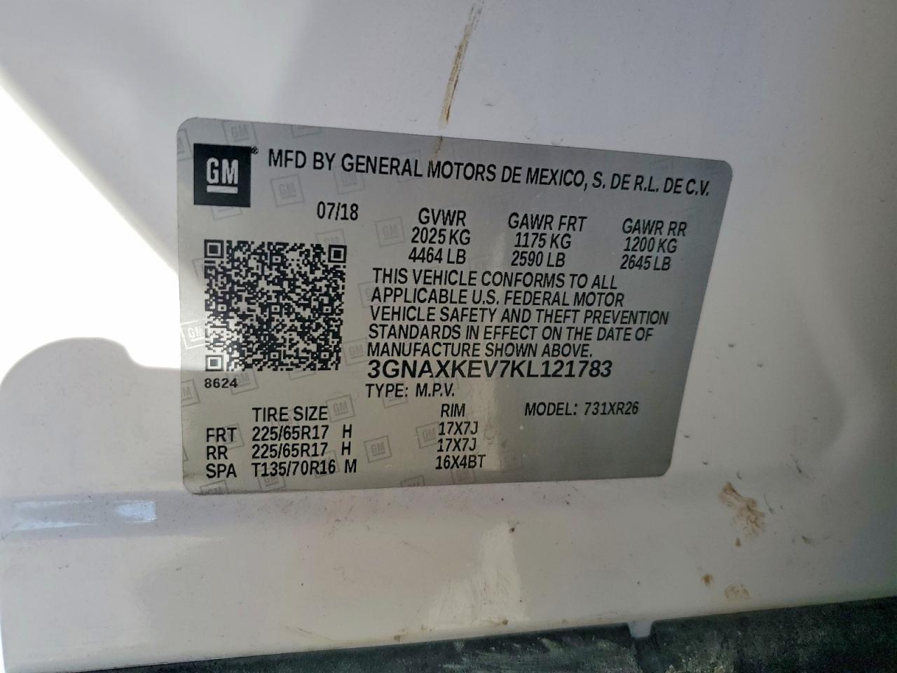 2019 CHEVROLET EQUINOX