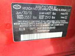 2017 HYUNDAI SONATA