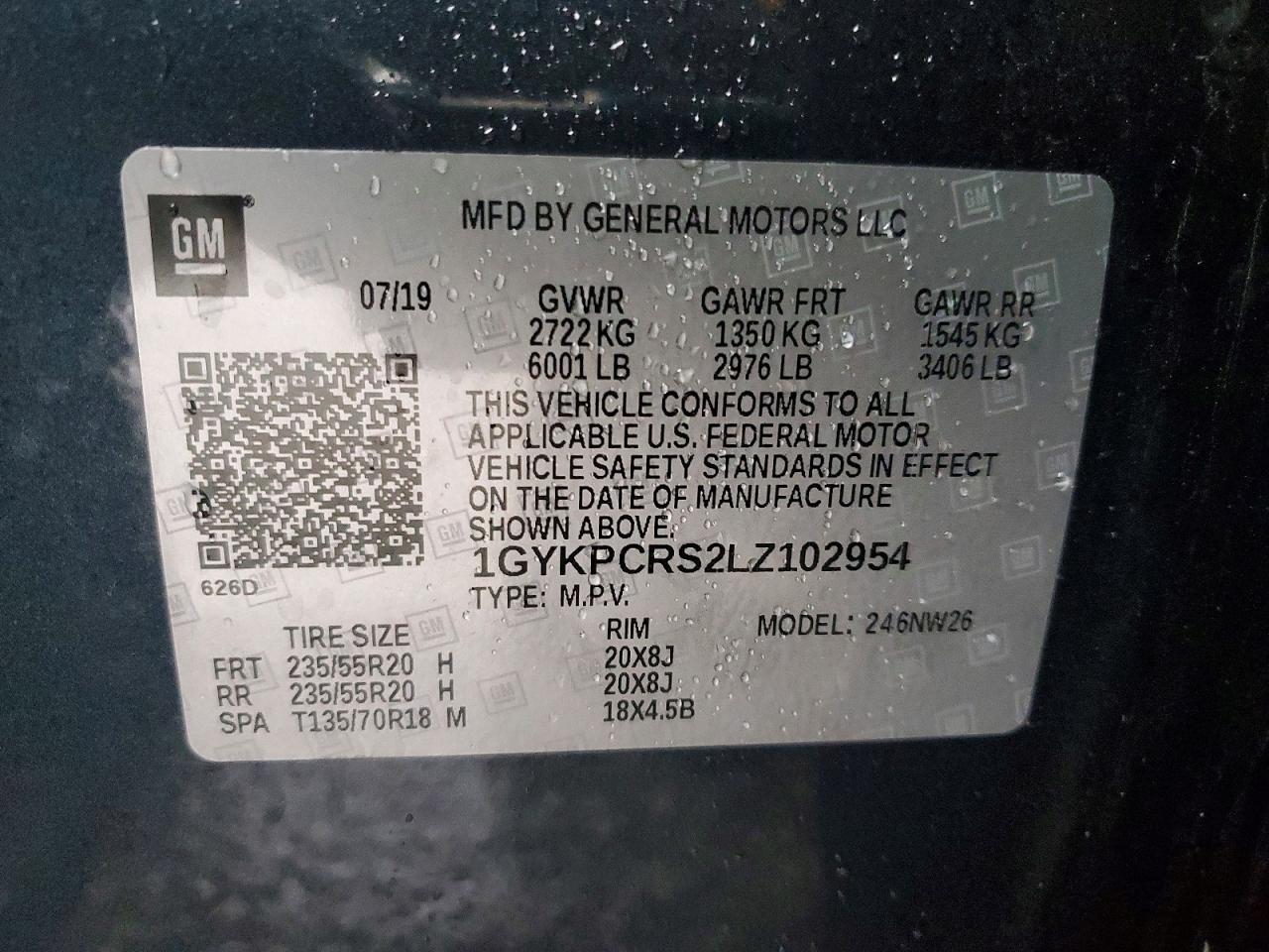 2020 CADILLAC XT6