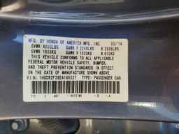 2014 HONDA ACCORD