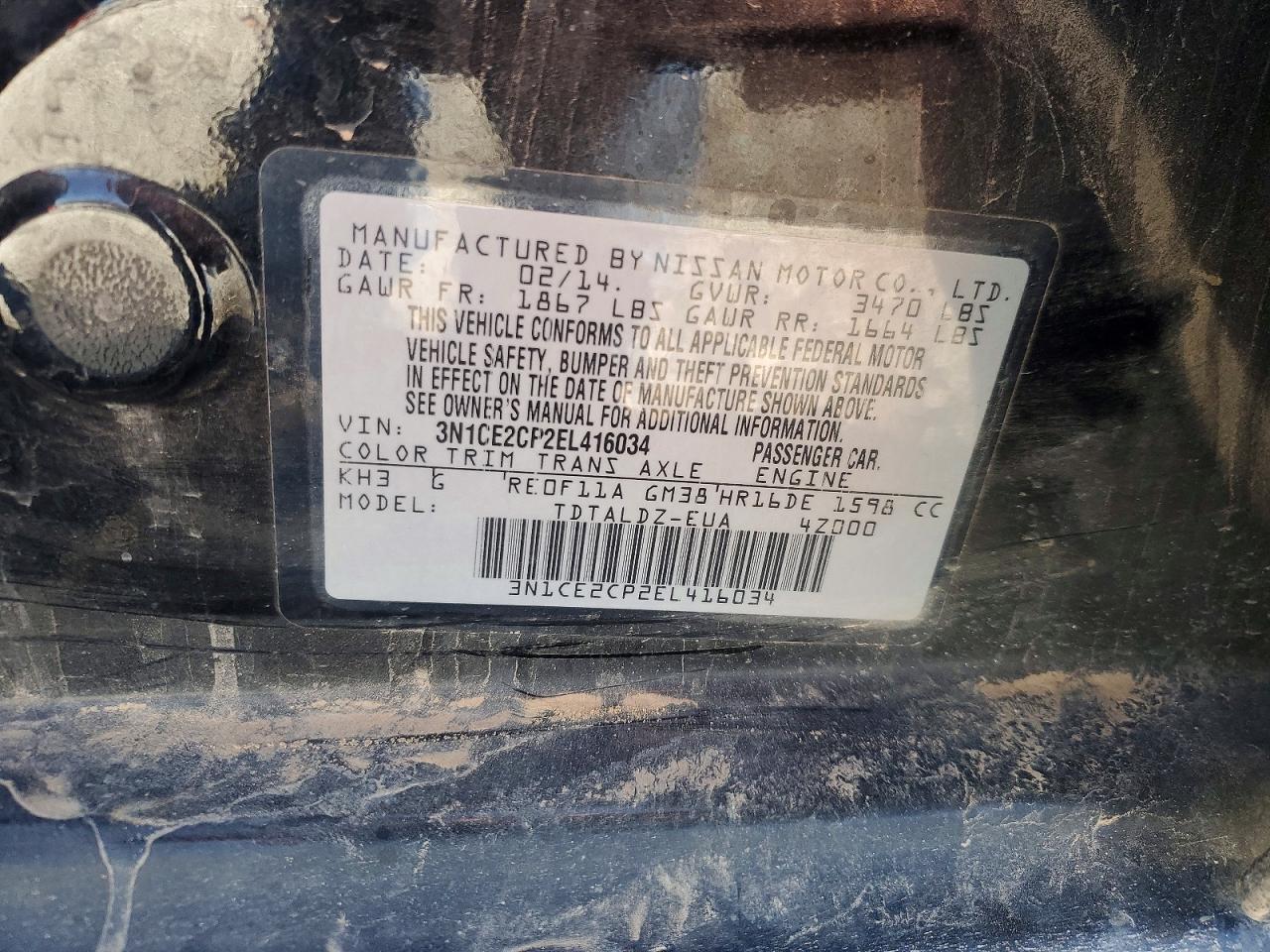 2014 NISSAN Versa Note