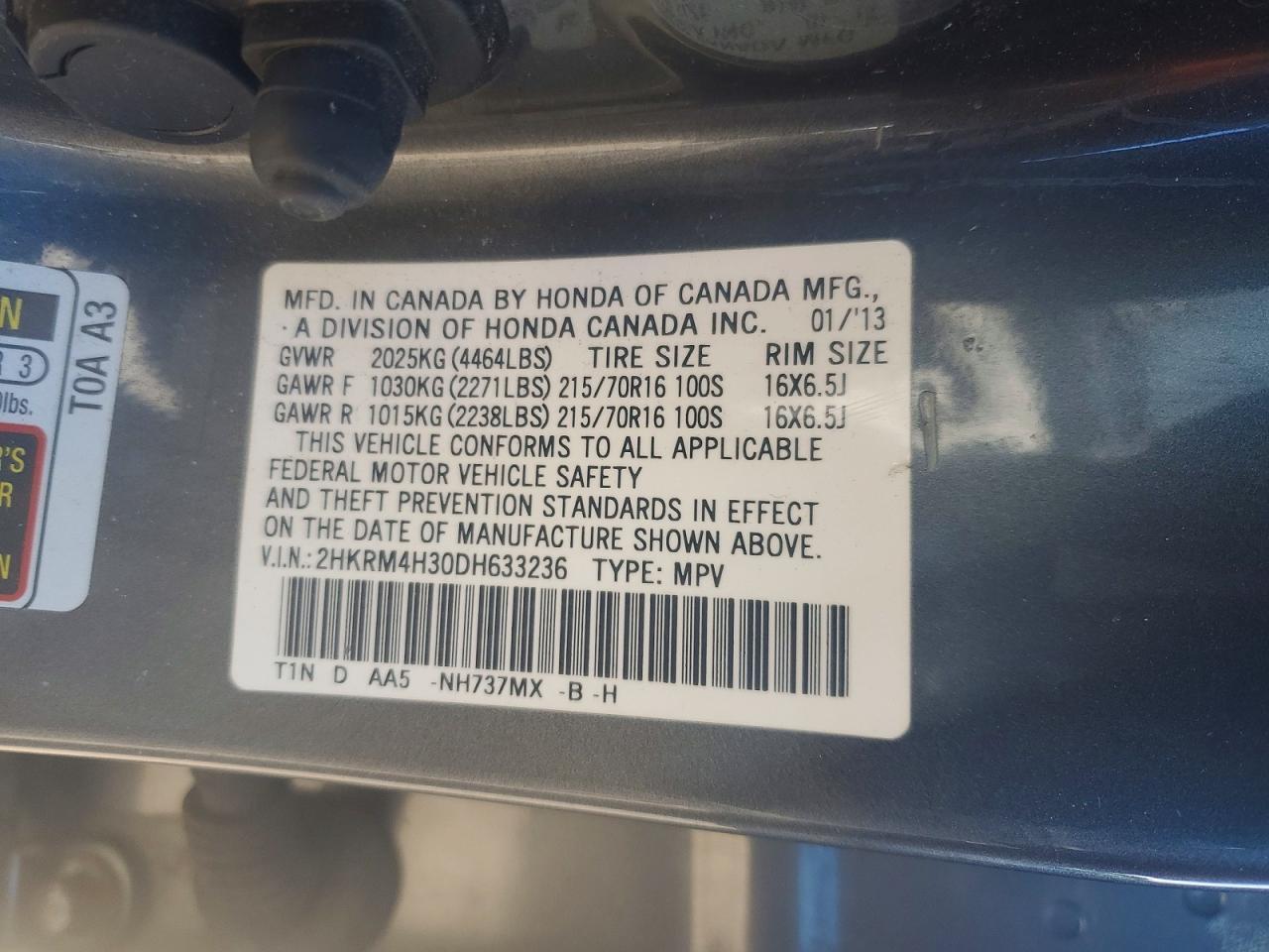 2013 HONDA CR-V