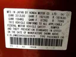 2012 HONDA FIT