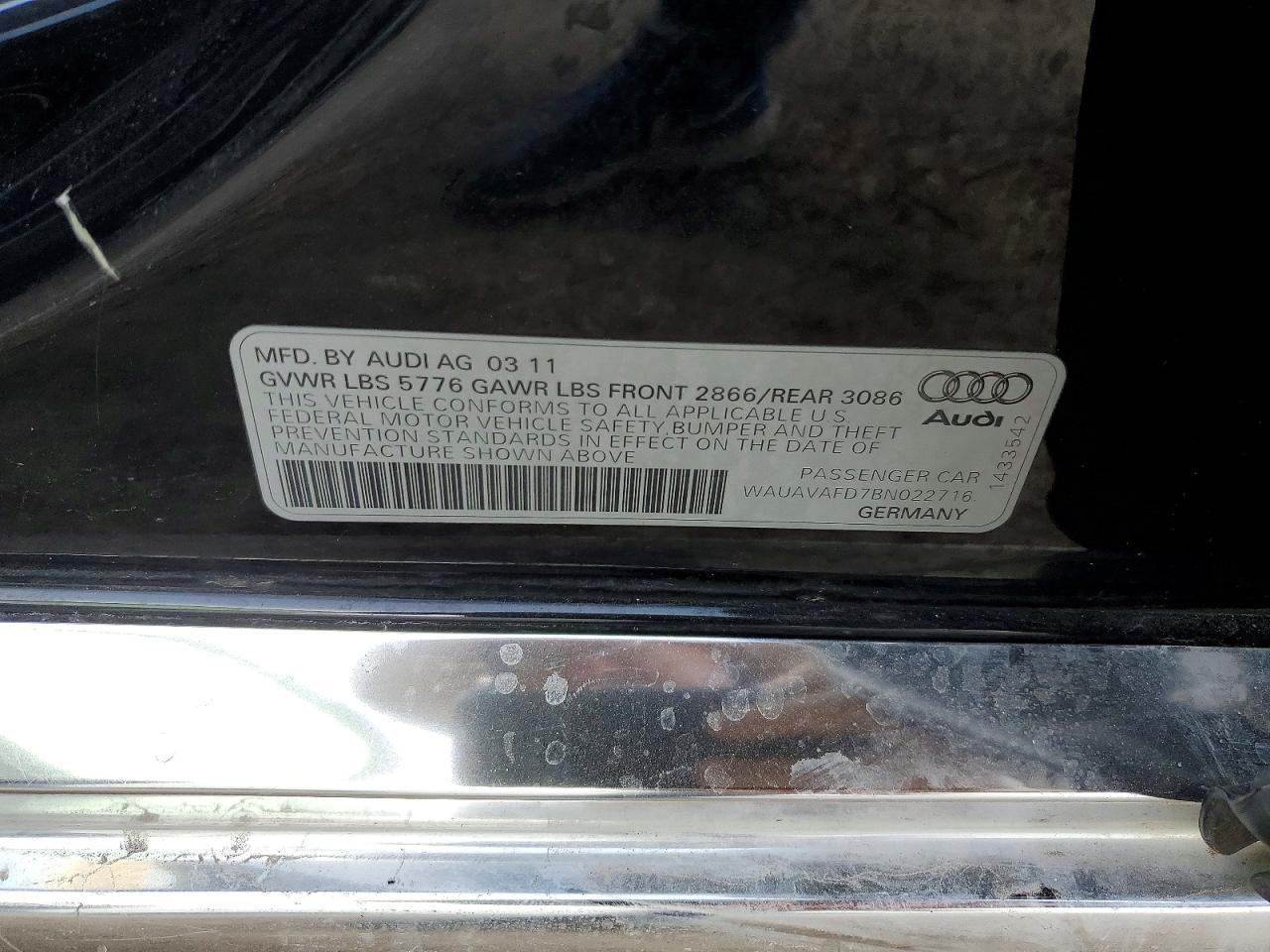 2011 AUDI A8 QUATTRO