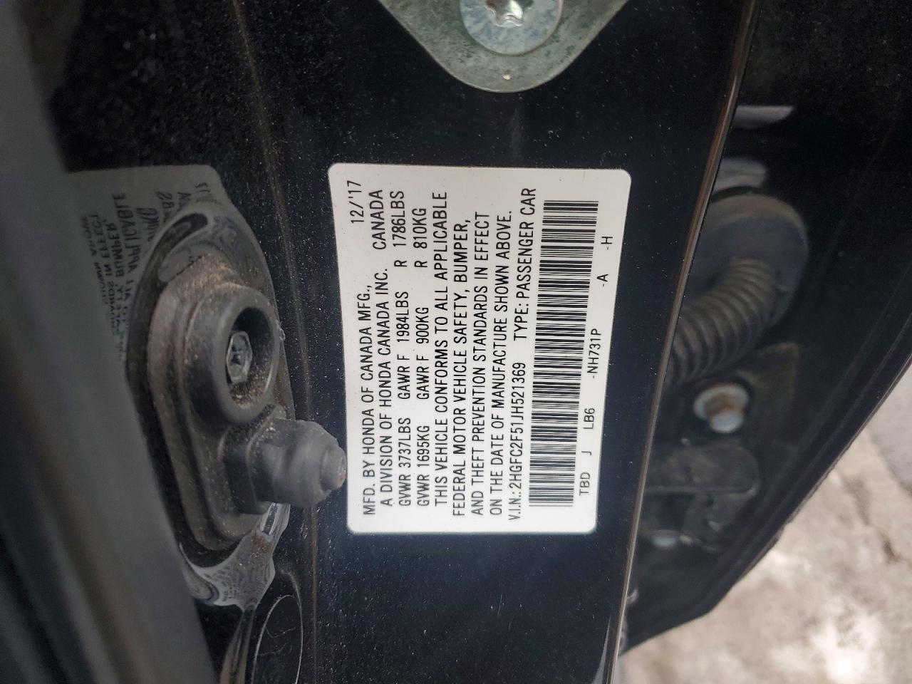 2018 HONDA CIVIC