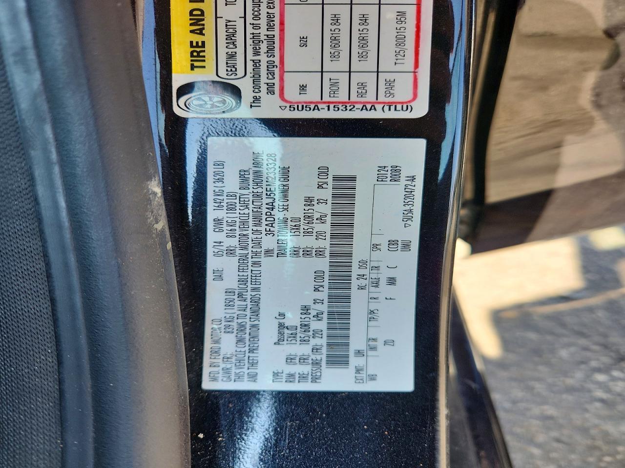 2014 FORD Fiesta