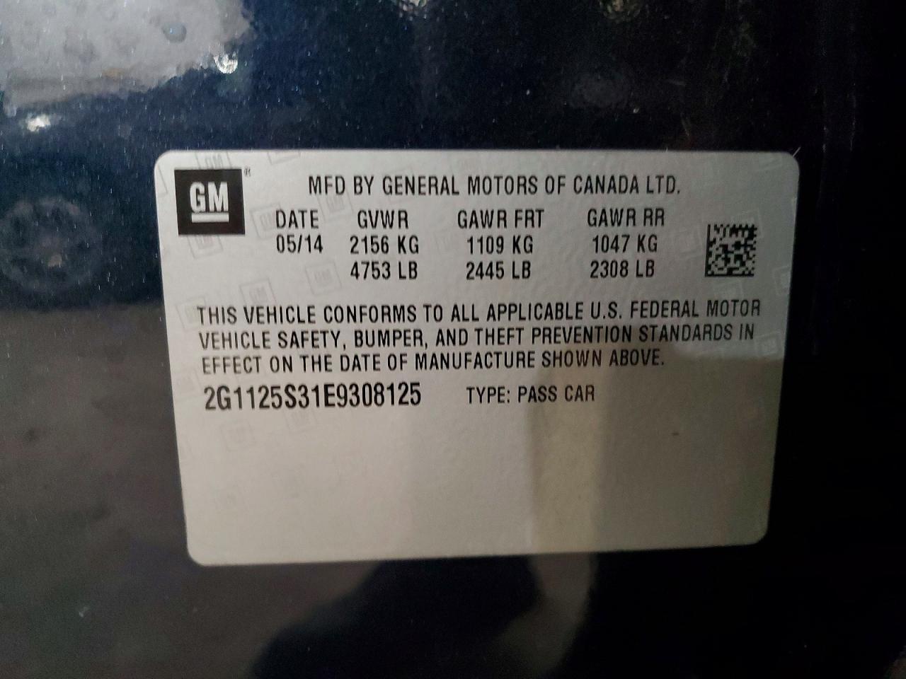 2014 CHEVROLET IMPALA