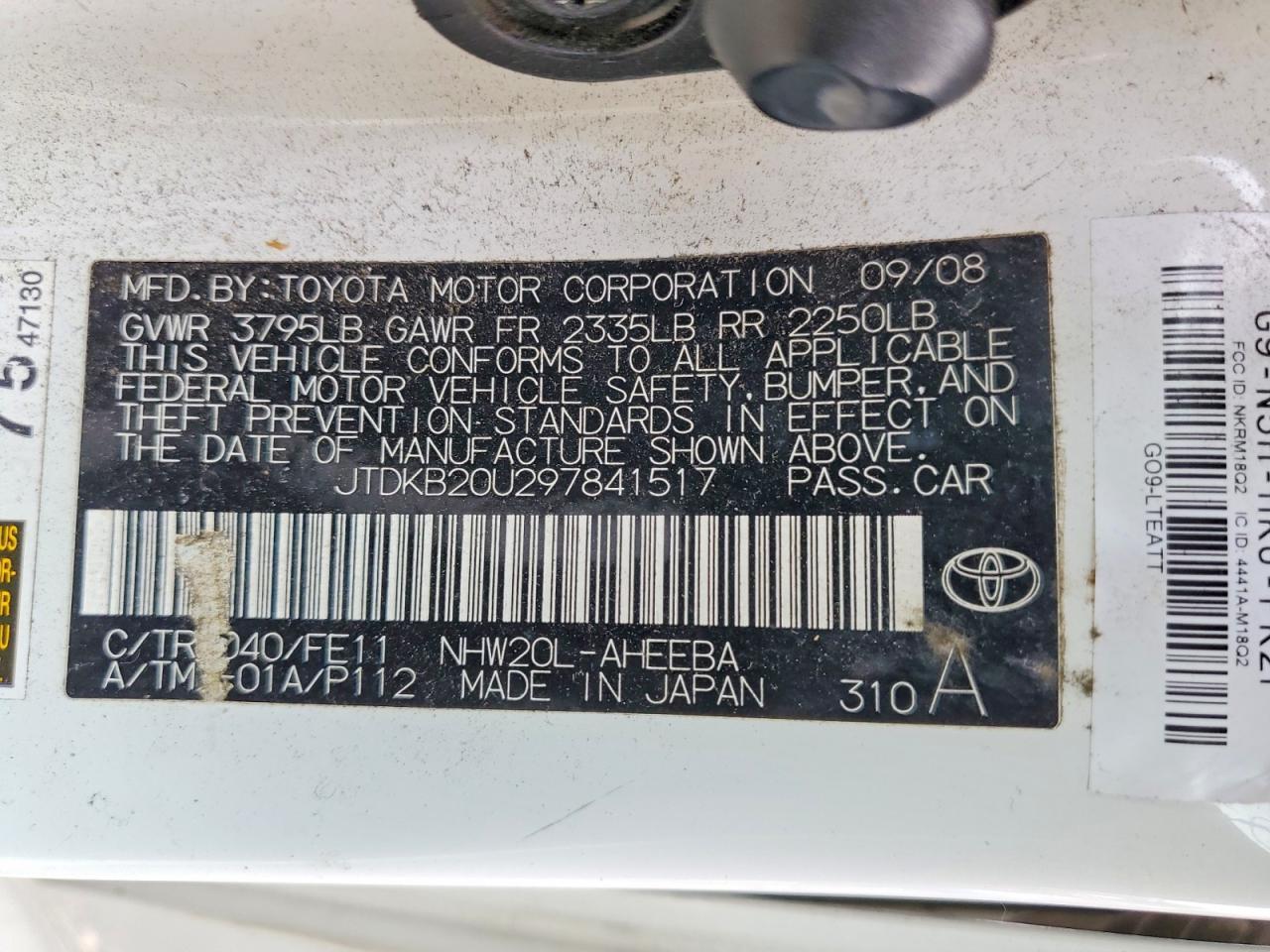 2009 TOYOTA PRIUS